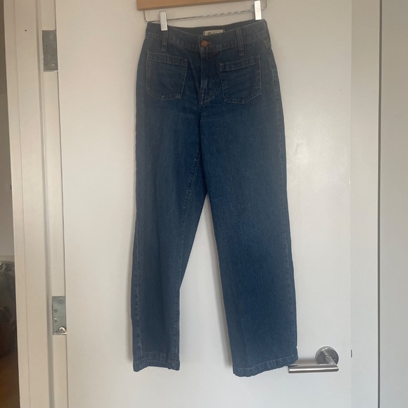 Madewell Perfect Wide Leg Denim in Carolina Wash - Picture 2 of 4